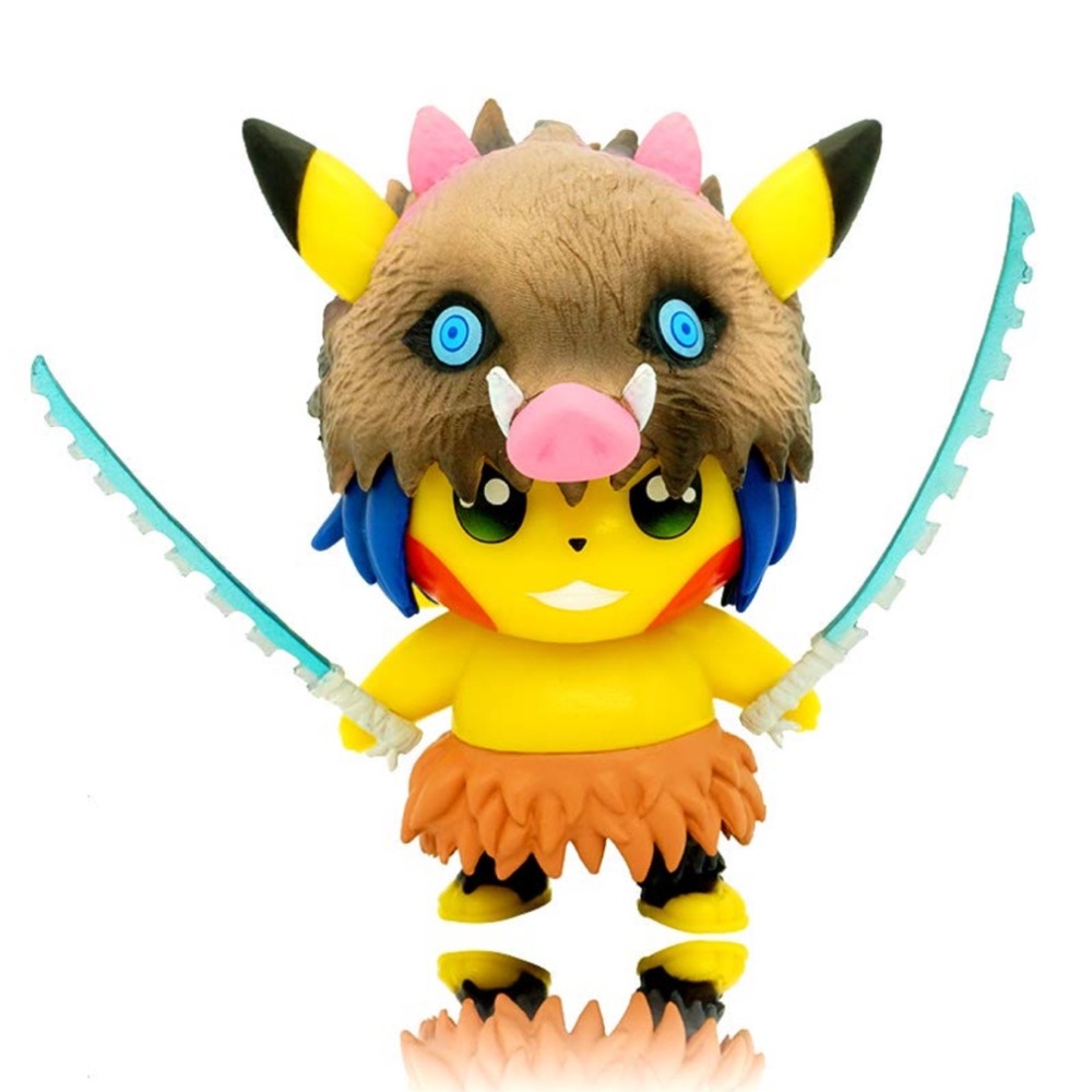 Pikachu Action Figure Cosplay Demon Slayer Hashibira Inosuke Limited Series New